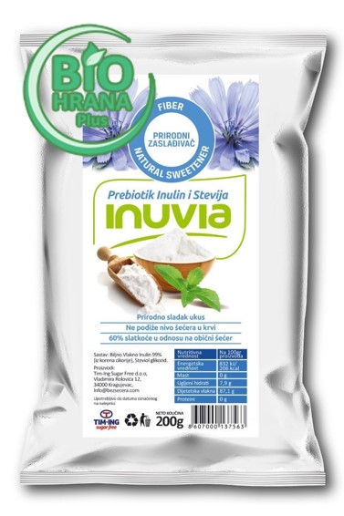 Inuvia zasladjivac (inulin i stevia) 200g T. ing